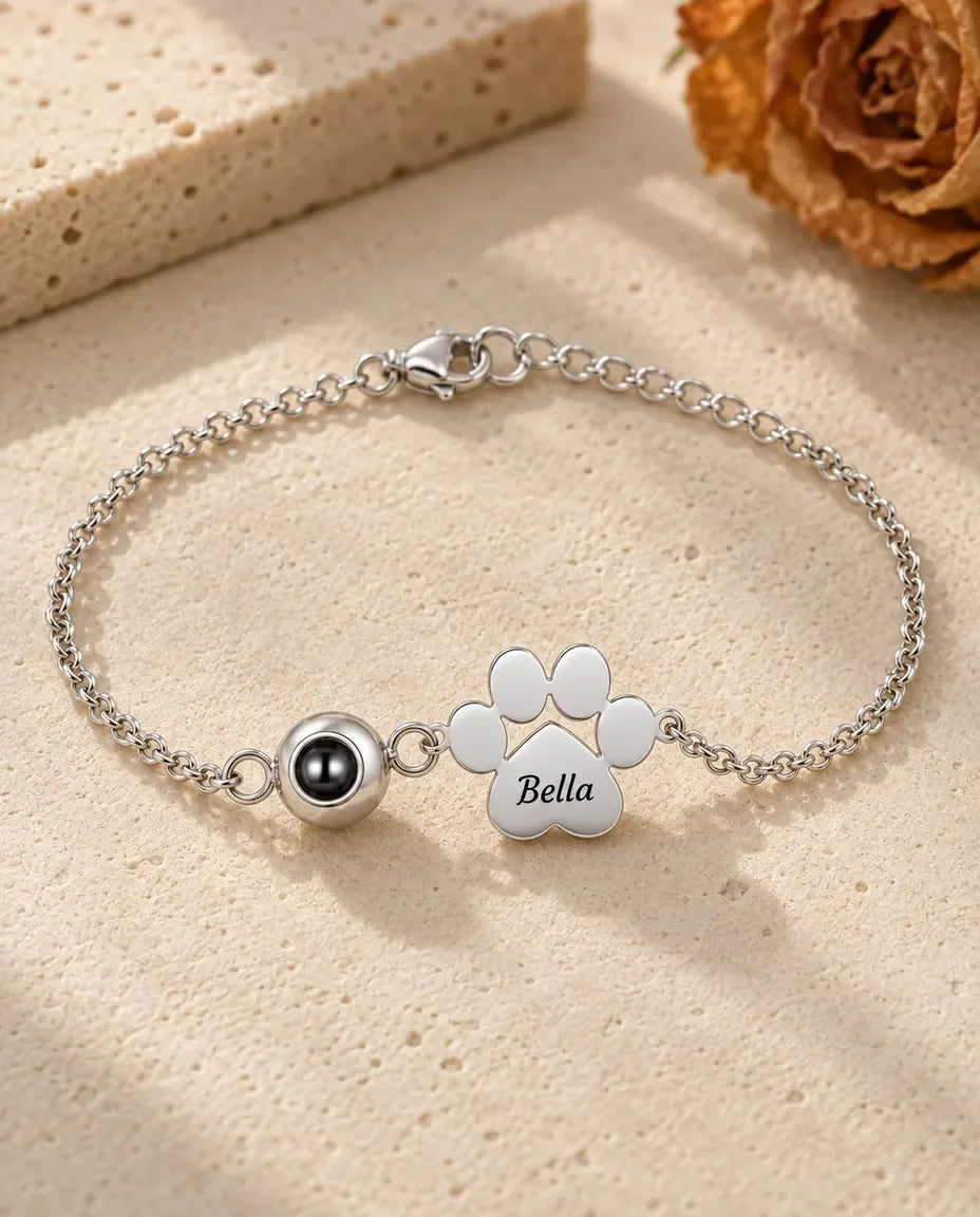 Armband med Bild Inuti - framifrån i silver