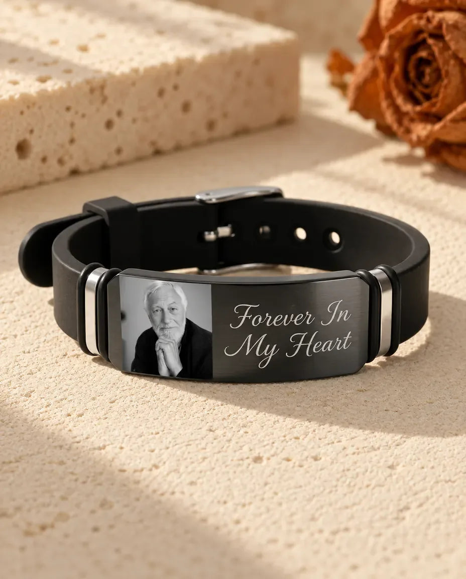 Armband med Bild och Gravyr - liggande