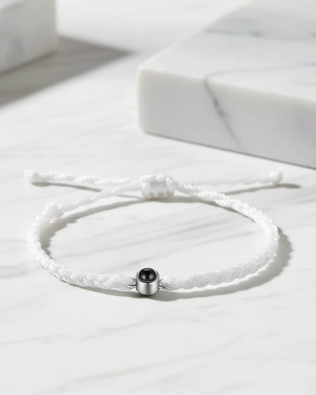Armband med Bild Inuti – Flätad Rem med Knut, 5 Färger