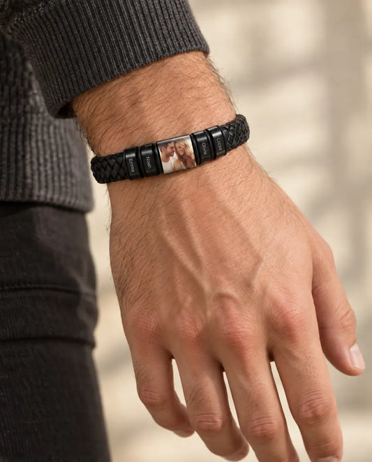 Armband Herr med Bild - buren av en modell