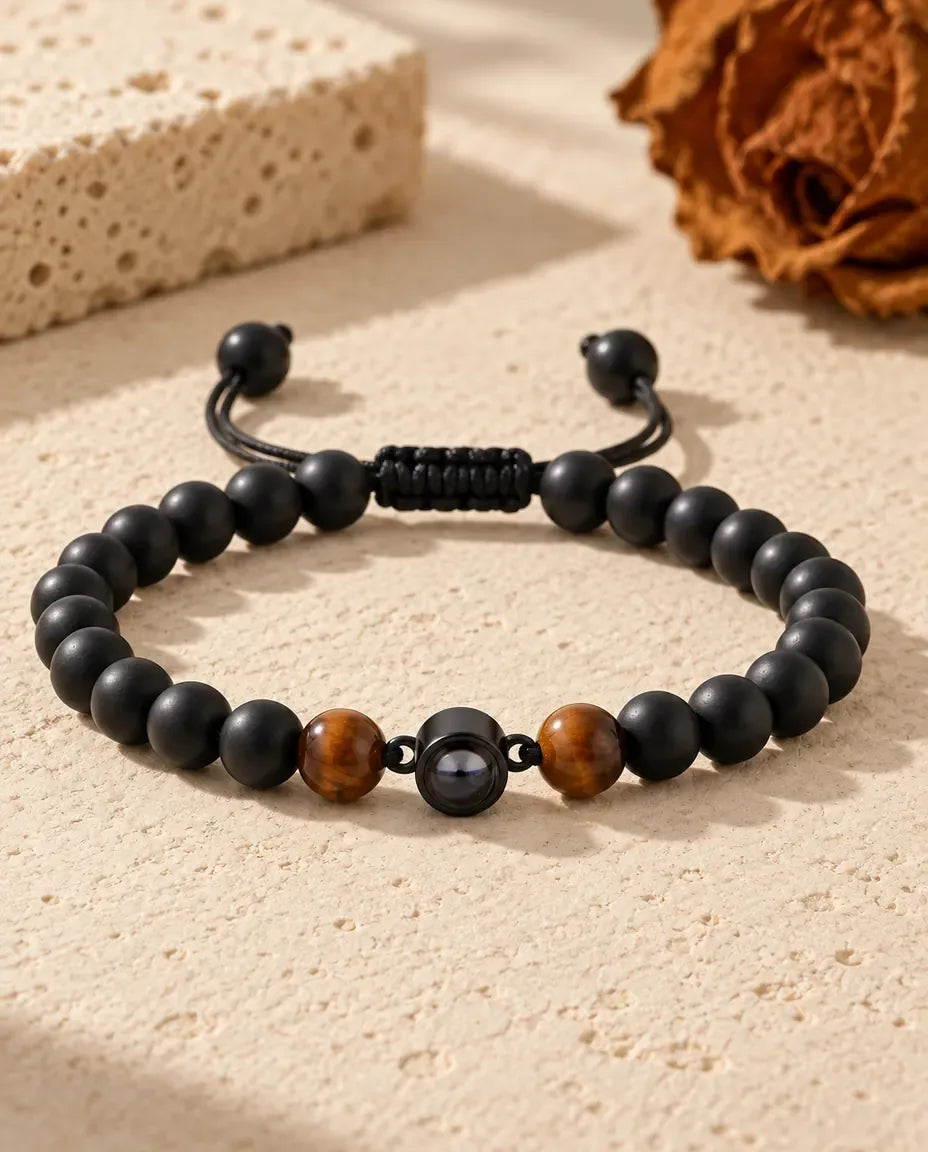 Armband Herr med Bild Inuti - liggande