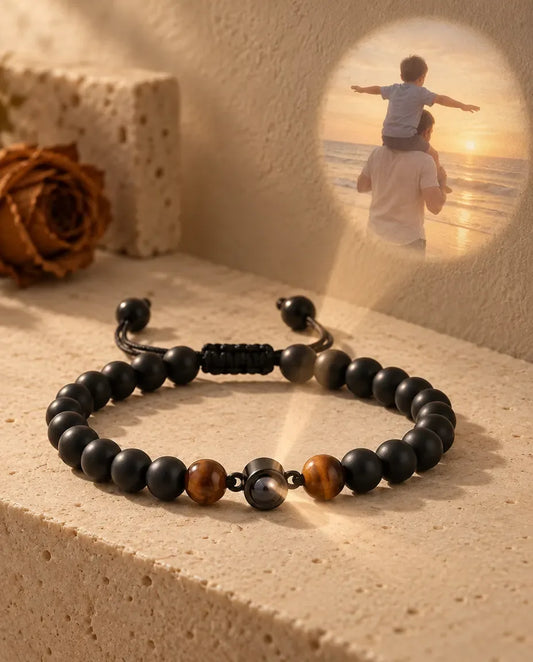 Armband Herr med Bild Inuti - projicerar det dolda fotot på väggen