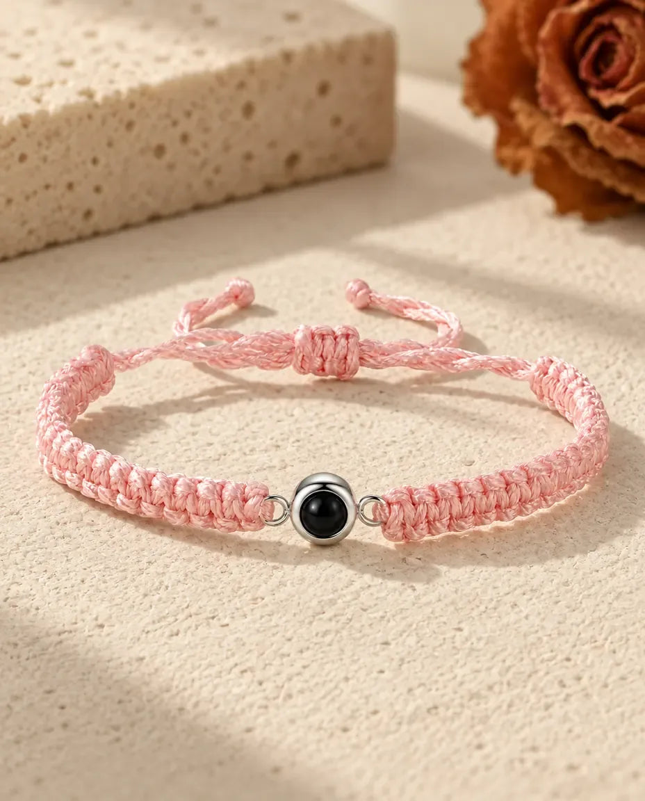 Armband med Bild Inuti - i rosa