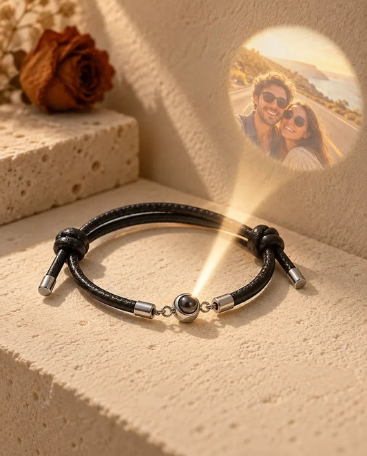 Armband med Bild Inuti - projicerar det dolda fotot på väggen